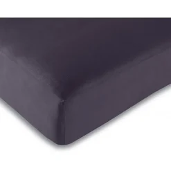 Univers Décor 1 Acheté + 1 Offert / 2 Draps housse Prune 90 x 190 cm - Violet - 90 x 190 cm