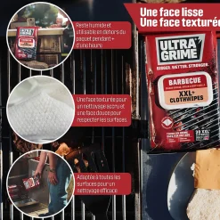 Ultragrime 30 lingettes barbecue premium XXL L.38 x l.25 cm