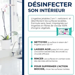 Starwax 50 lingettes nettoyantes désinfectantes Discount