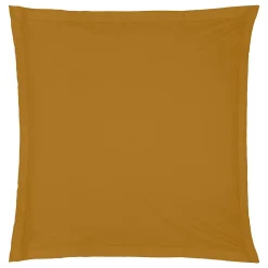 Eden 1 Taie d'39oreiller percale de coton uni 63 x 63 cm Harmonie mordore Discount