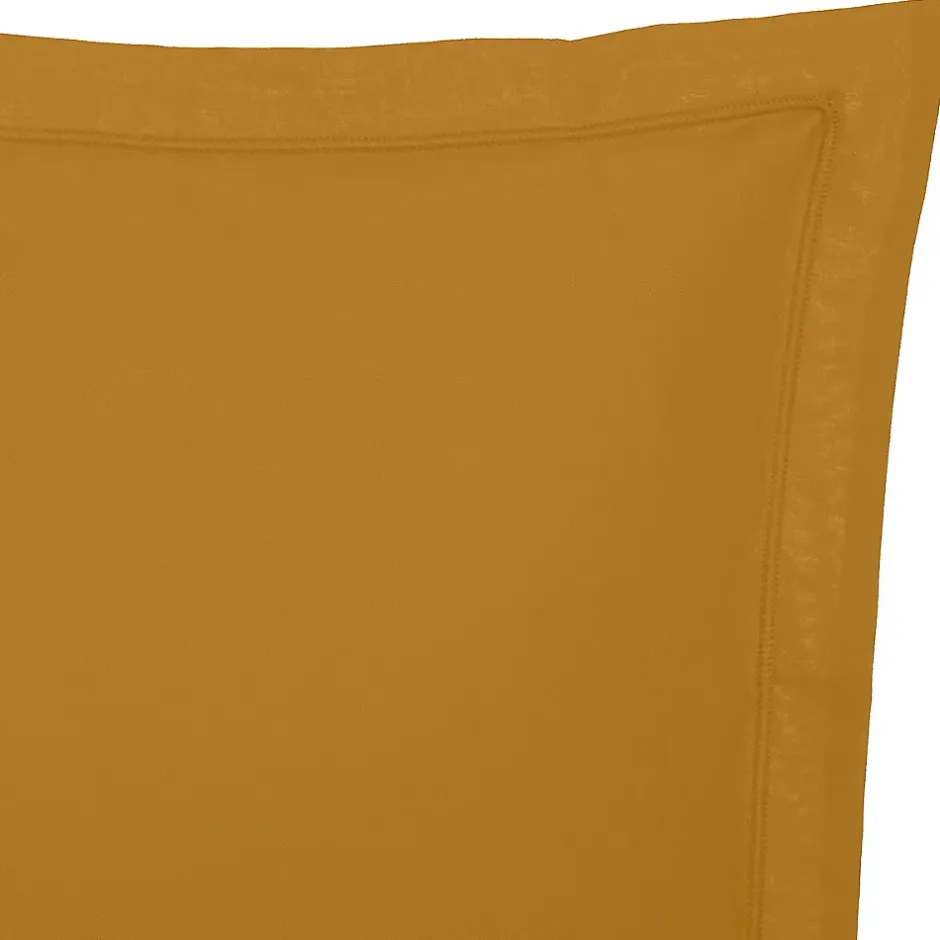 Eden 1 Taie d'39oreiller percale de coton uni 63 x 63 cm Harmonie mordore Discount