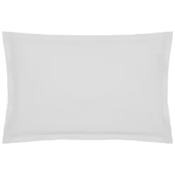 Eden 1 Taie d'39oreiller percale de coton uni 50 x 70 cm Harmonie blanc