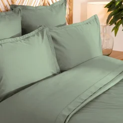 Eden 1 Taie d'39oreiller percale de coton uni 50 x 70 cm Harmonie blanc