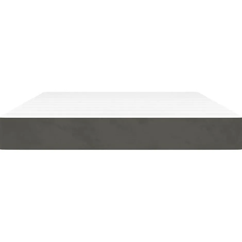Vidaxl 347809 Matelas de lit à ressorts ensachés Gris foncé 140x200 cm epaisseur 20 cm