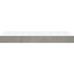 Vidaxl 347748 Matelas de lit à ressorts ensachés Gris clair 100x200x20 cm