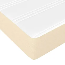 Vidaxl 347799 Matelas de lit à ressorts ensachés Crème 140x200 cm epaisseur 20 cm Tissu