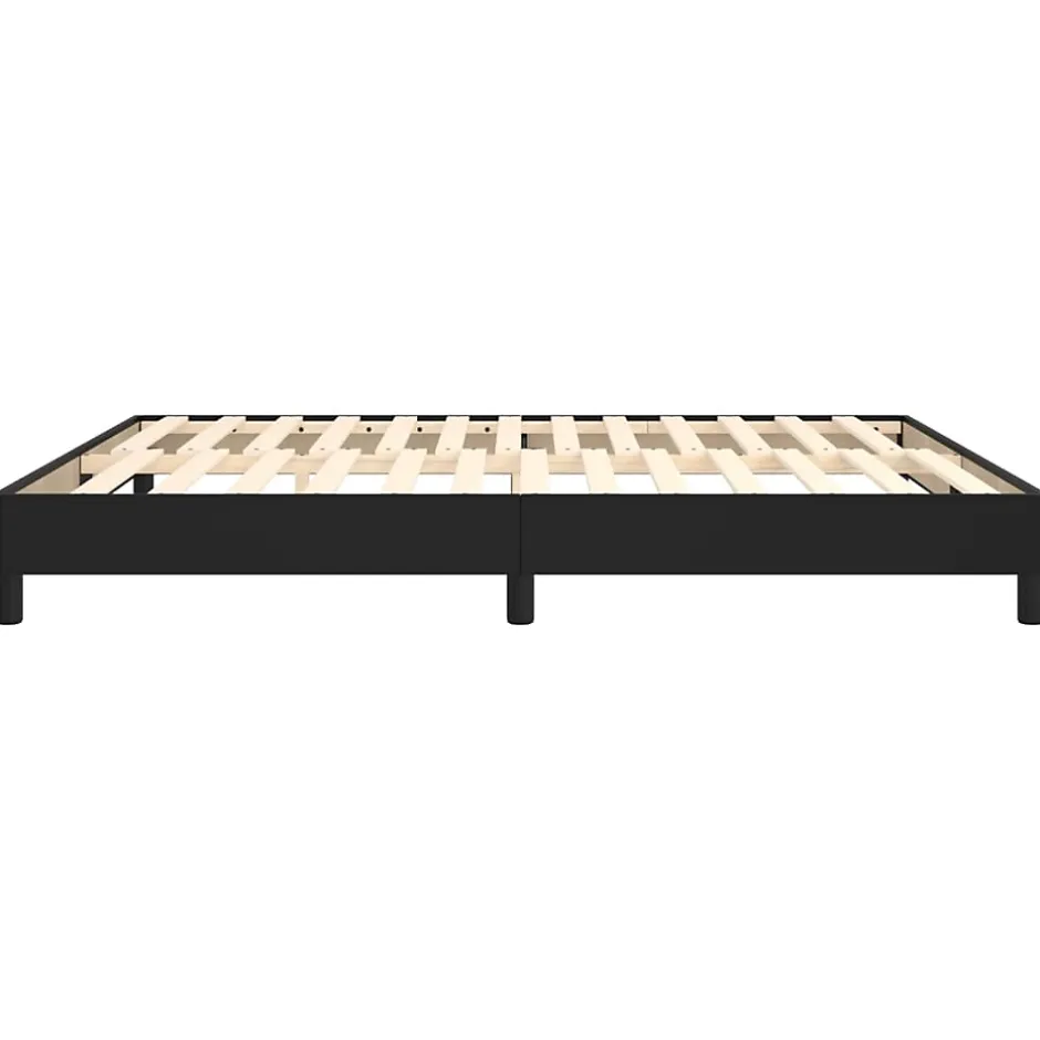 Vidaxl 3120712 Sommier à ressorts de lit Noir 180x200 cm Similicuir Sale