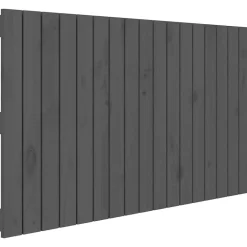 Vidaxl 824825 Tête de lit murale Gris 108x3x60 cm Bois massif de pin Clearance