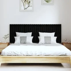 Vidaxl 824862 Tête de lit murale Noir 166x3x60 cm Bois massif de pin Discount