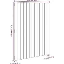 Vidaxl 824954 Tête de lit murale Blanc 82,5x3x110 cm Bois massif de pin Discount