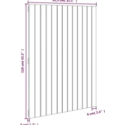 Vidaxl 824954 Tête de lit murale Blanc 82,5x3x110 cm Bois massif de pin Discount