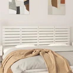 Vidaxl 824749 Tête de lit murale Blanc 166x3x63 cm Bois massif de pin Outlet