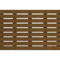 Vidaxl 824746 Tête de lit murale Marron miel 81x3x63 cm Bois massif de pin