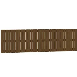 Vidaxl 824831 Tête de lit murale Marron miel 204x3x60 cm Bois massif de pin