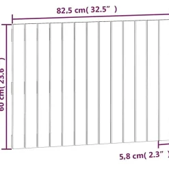 Vidaxl 824856 Tête de lit murale Marron miel 82,5x3x60 cm Bois massif de pin