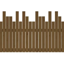 Vidaxl 824791 Tête de lit murale Marron miel 127,5x3x80 cm Bois massif de pin