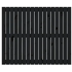 Vidaxl 824877 Tête de lit murale Noir 108x3x90 cm Bois massif de pin