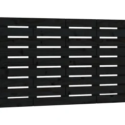 Vidaxl 824747 Tête de lit murale Noir 81x3x63 cm Bois massif de pin