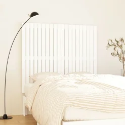 Vidaxl 824939 Tête de lit murale Blanc 127,5x3x110 cm Bois massif de pin Discount