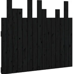 Vidaxl 824787 Tête de lit murale Noir 95,5x3x80 cm Bois massif de pin New