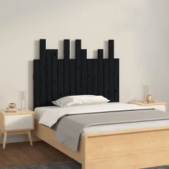 Vidaxl 824787 Tête de lit murale Noir 95,5x3x80 cm Bois massif de pin New