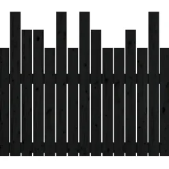 Vidaxl 824787 Tête de lit murale Noir 95,5x3x80 cm Bois massif de pin New