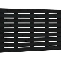 Vidaxl 824727 Tête de lit murale Noir 96x3x63 cm Bois massif de pin Hot