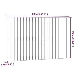 Vidaxl 824921 Tête de lit murale Marron miel 140x3x90 cm Bois massif de pin Discount