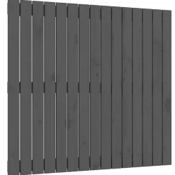 Vidaxl 824885 Tête de lit murale Gris 95,5x3x90 cm Bois massif de pin
