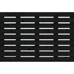 Vidaxl 824717 Tête de lit murale Noir 106x3x63 cm Bois massif de pin Best