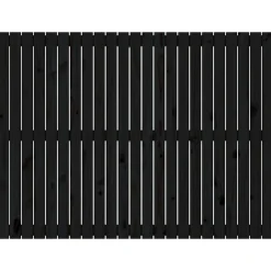 Vidaxl 824947 Tête de lit murale Noir 146,5x3x110 cm Bois massif de pin