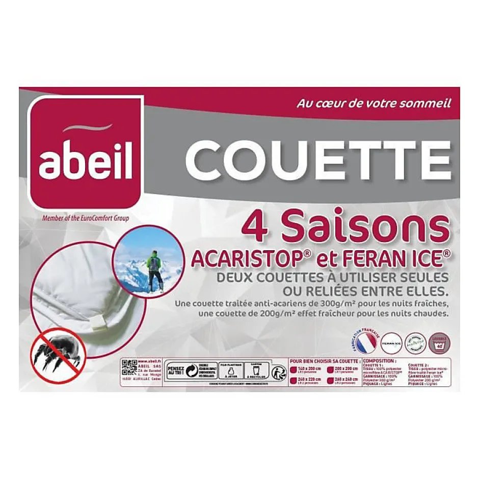 Abeil Couette 4 Saisons ANTI-ACARIENS 240x260cm