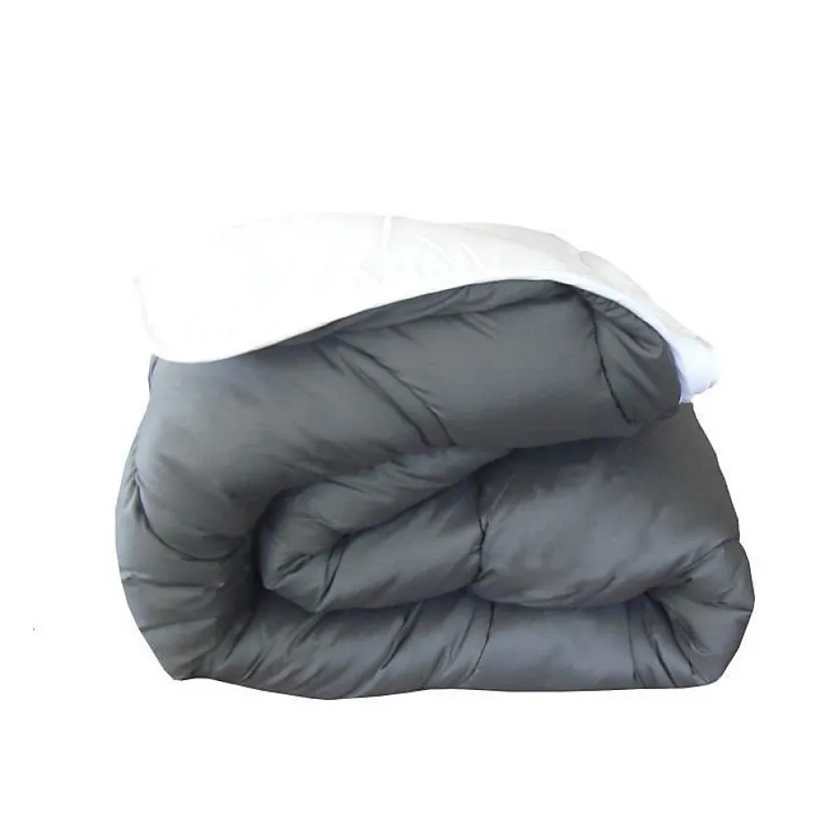 Abeil Couette Bicolore - 220 x 240 cm - Blanc et gris Clearance