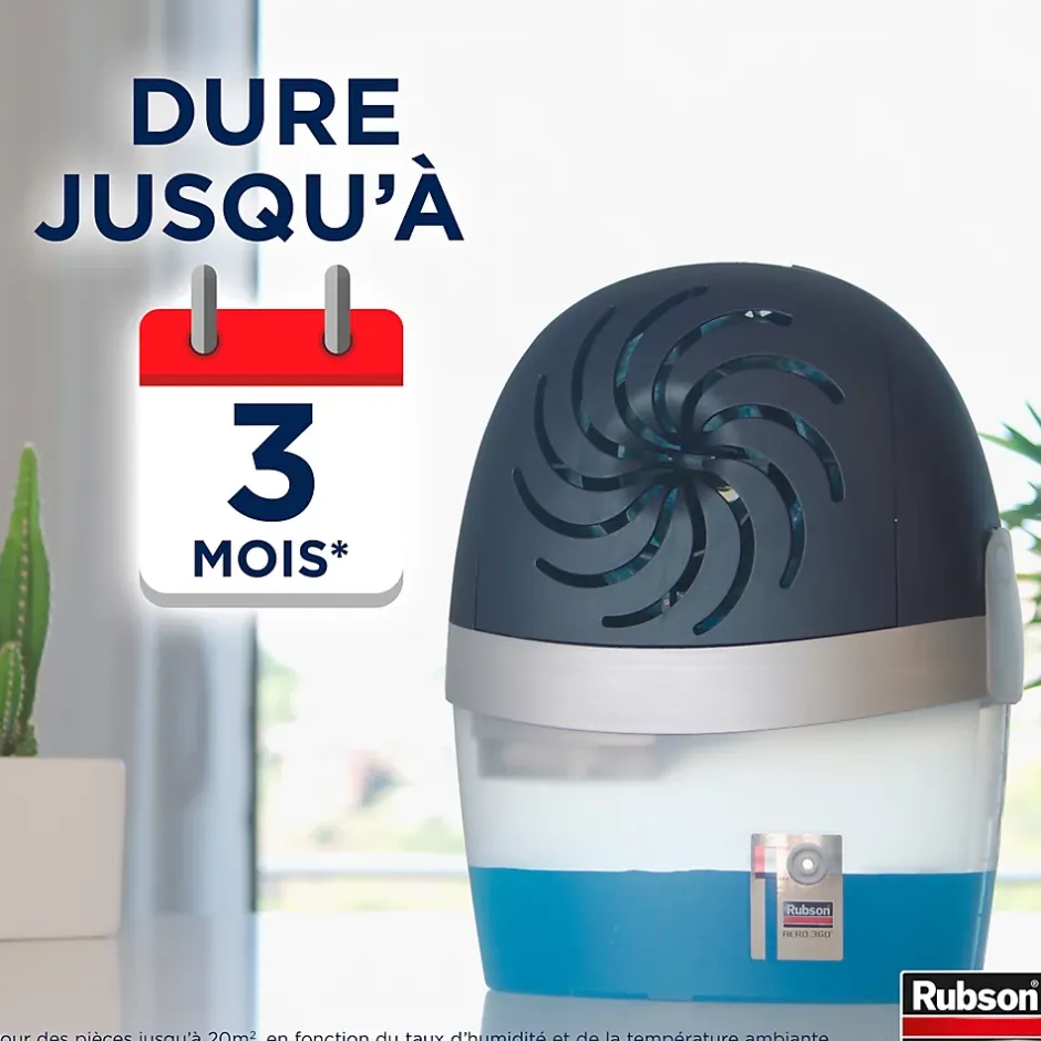 Rubson Absorbeur d'humidité AERO 360° Tab 4 recharges Online