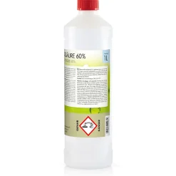 Höfer Chemie Acide Acétique 60 %, 15 x 1 L : Nettoyant Concentré, Et Économique Pour Un Usage Ménager Polyvalent