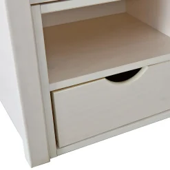 Altobuy ALASKA - Lit 180x200cm multi-rangement Vernis Blanc
