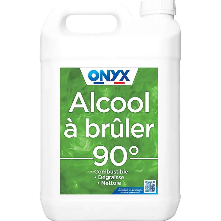 Onyx Alcool à brûler 90° pour métal, bois, tissus et vitres 5 L Discount