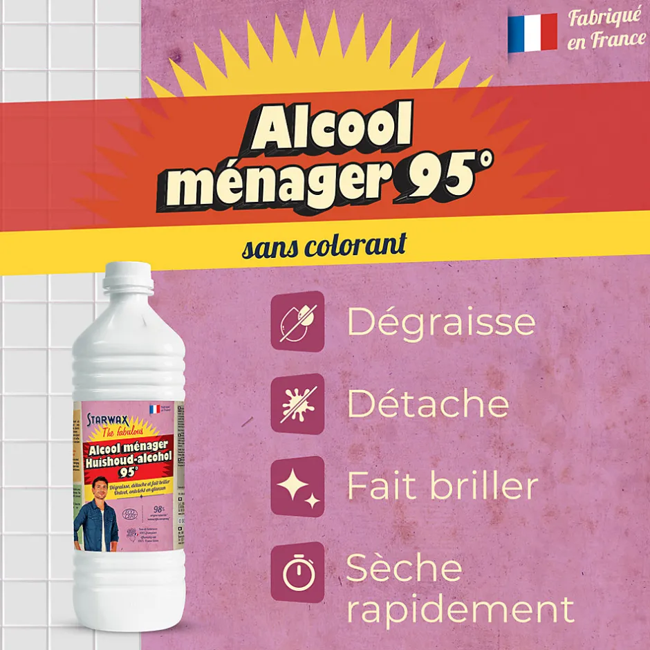 Starwax Alcool ménager 1L The fabulous
