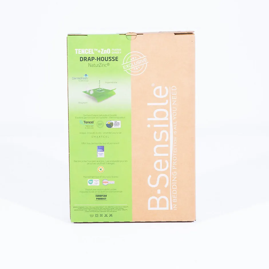 Bellecour Alèse B-Sensible Taupe 140x190/200 cm Impermeable & Anti-acariens