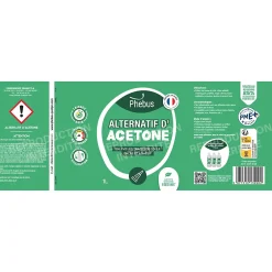 PHEBUS BIO Alternatif d'acétone enlève les traces de colle, encre et adhésif Phebus 1L Hot