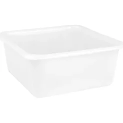 Aluminium Et Plastique Cuvette carrée 32 cm 9.5 L - Blanc alimentaire