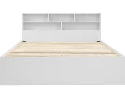 Best Mobilier Andrea - lit avec rangements - 180x200 cm - sommier inclus - bois -