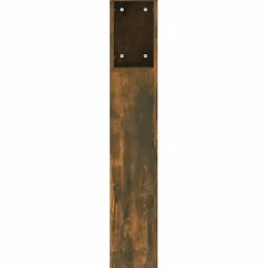 Vidaxl ANSELF Tête de lit avec Rangement,Tete de lit Bois,Design Mural,Espace de Rangement,Chêne fumé 200x18,5x104,5 cm Clearance