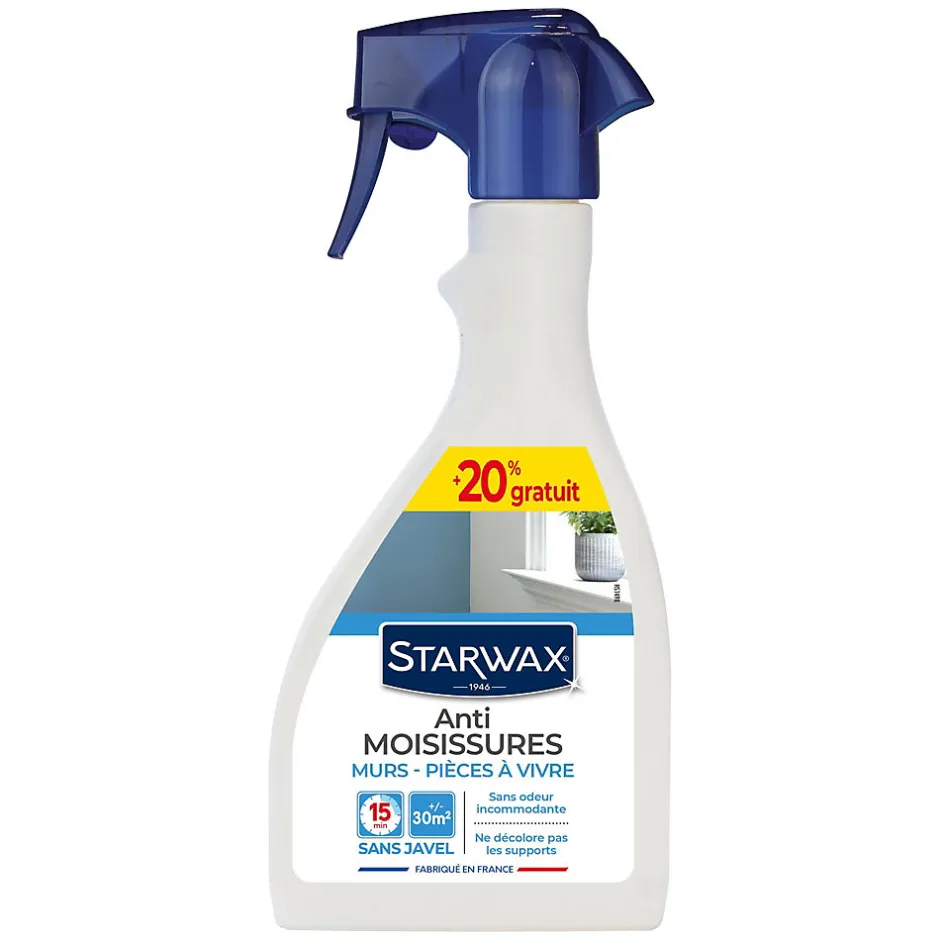 Starwax Anti-moisissures murs et pièces à vivre 500ml +20% gratuit
