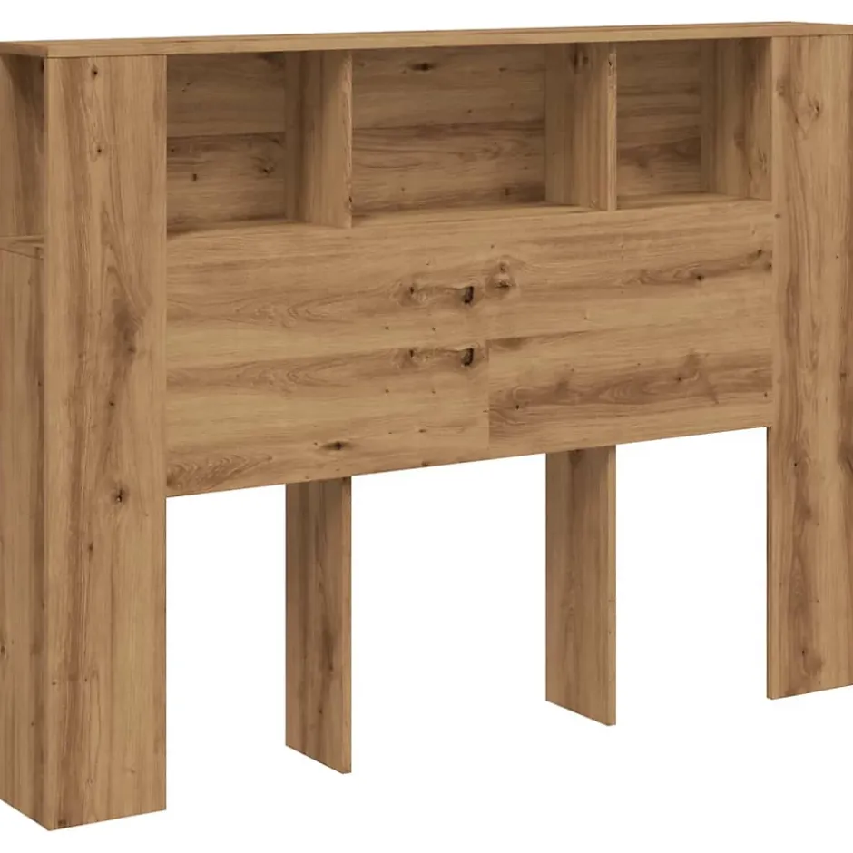 Vidaxl Armoire à tête de lit Chêne artisanal 140 x 18,5 x 102,5 cm Bois d'ingénierie Discount