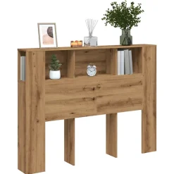 Vidaxl Armoire à tête de lit Chêne artisanal 140 x 18,5 x 102,5 cm Bois d'ingénierie Discount