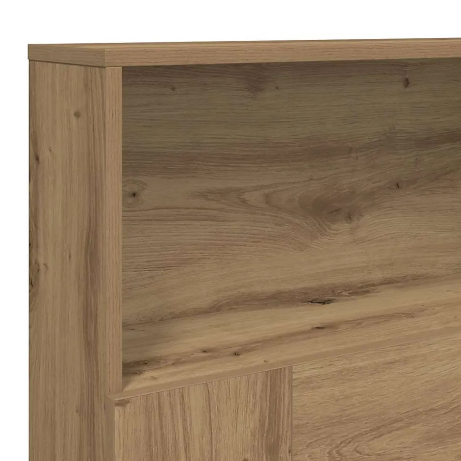 Vidaxl Armoire de tête de lit chêne artisanal 200x19x103,5 cm Online