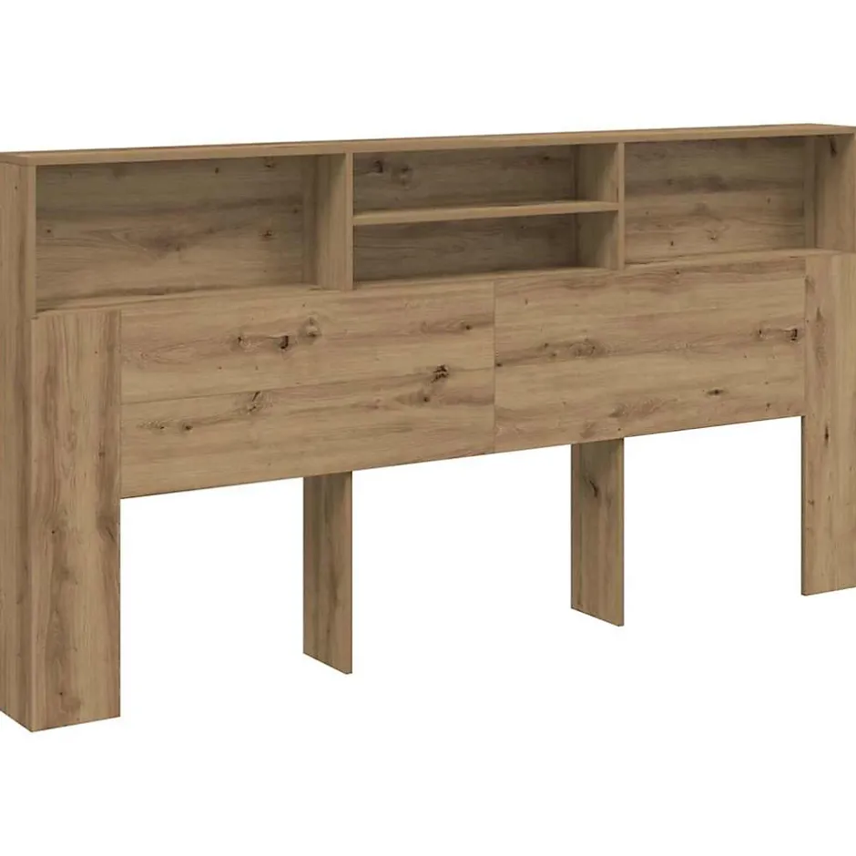 Vidaxl Armoire de tête de lit chêne artisanal 200x19x103,5 cm Online