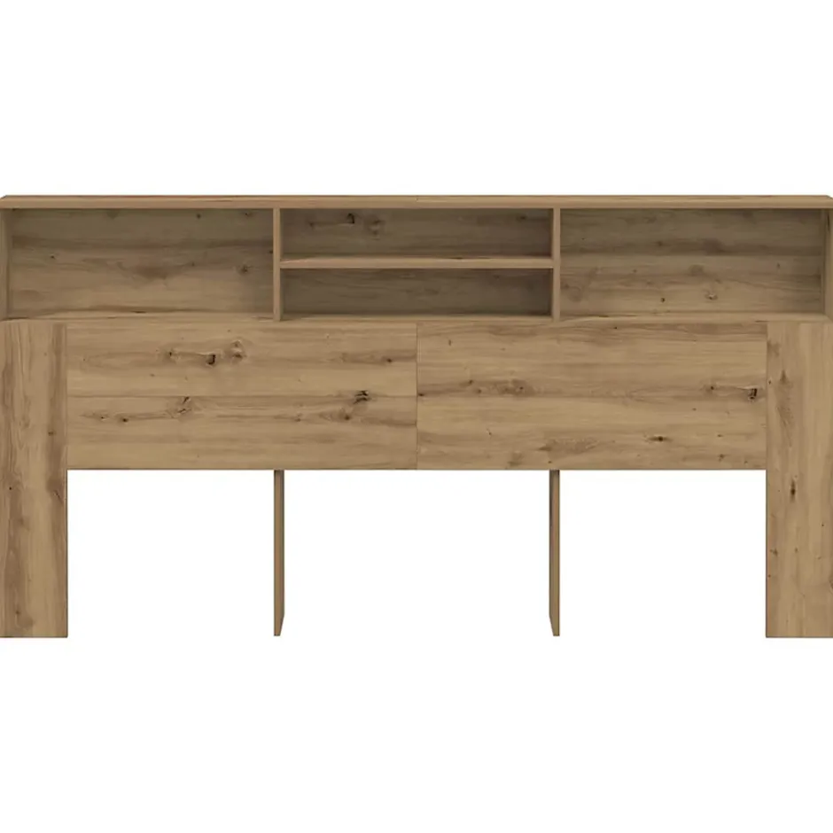 Vidaxl Armoire de tête de lit chêne artisanal 200x19x103,5 cm Online