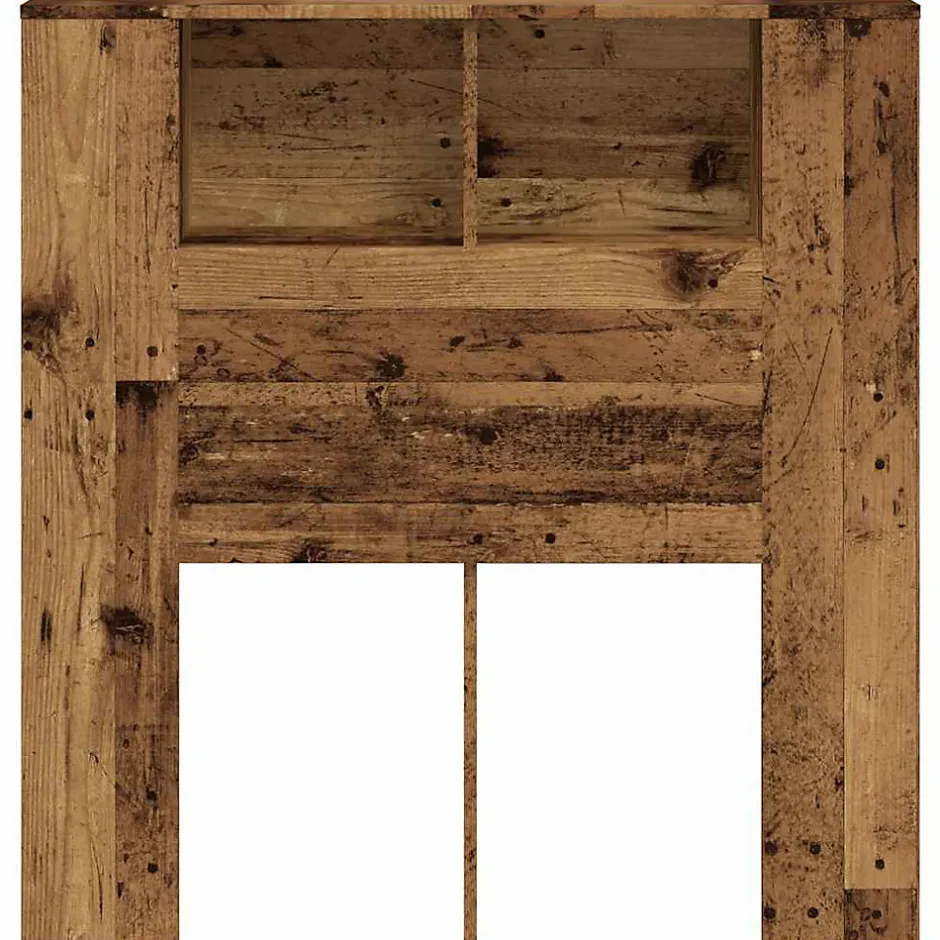 Vidaxl Armoire de tête de lit vieux bois 100x18,5x102,5 cm